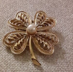 Gerry's Flower Brooch with Faux Pearl 3 for $20